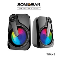 SonicGear Titan 2 Portable 2.0 Speaker with Volume Control | 7 Color Lighting FX