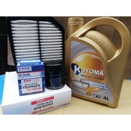 SUZUKI VITARA 16V OIL FILTER + AIR FILTER + KOYOMA 10W40 SEMI SYNTHETIC ENGINE OIL