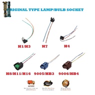 CAR HEADLIGHT ORIGINAL OEM TYPE BULB SOCKET ADAPTER WIRING HARNESS H1 H3 H7 H8 H11 9005 HB3 9006 HB4
