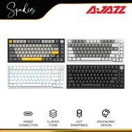 Ajazz AK820 Wired Detachable Mechanical Keyboard CNC Knob Control 75% Gasket Mount Gaming Keyboard