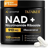 NAD Supplement, NAD Resveratrol Supplement + Nicotinamide Riboside, NMN Alternative Liposomal NAD+ f
