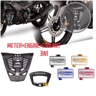 YAMAHA Y15ZR V1 V2 ENGINE COVER METER COVER CARBON RADIATOR COVER COOLANT NET ALLOY DYNOPRO UMA RCB