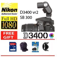 Nikon D3400 18-55mmVR 24MP WiFi (used)