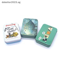 [DB] Small Cartoon Tin Box Hairpin Storage Case Rectangular Jewelry Cosmetic Organizer For Candy Pil