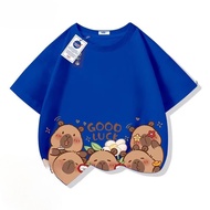 Capybara Boy T-Shirt-Soft Quick-Drying Cotton (100-170cm) Raya