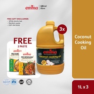 Emma Minyak Masak Kelapa 1L x 3 Emma Coconut Cooking Oil 1L x 3 Coconut Oil Minyak Masa