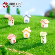 Miniature House Creative Cute Cartoon Miniature Garden DIY Decor Micro Landscape Ornament 4454 Minia
