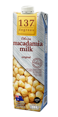 137 Degrees Macadamia Milk 1000ml นมแมคคาเดเมีย นม นมกล่อง นมยูเอชที