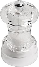 Tala Acrylic Capstan Style Salt Mill, Fully Adjustable Ceramic Grinder for Course and Fine Grinding,