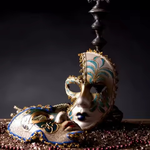 Mardi Gras Mask Masquerade Mask with Holding Venetians Mask Carnivals Mask Halloween Costume Mask fo
