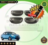 Mitsubishi Mirage G4 2012 to 2025 Door Bowl Inner and Door Handle Outer Garnish Cover Matte Black 20
