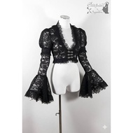 KEMEJA Kiya Gothic lace women's shirt MF530 size xs-7xl