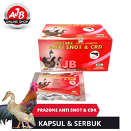 OBAT ANTI SNOT CRD PRAZONE PILEK AYAM BURUNG BEBEK OBAT SNOT FESES KAPUR UNGGAS BEBEK PUYUH BURUNG