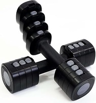 Adjustable Dumbbells Set 2 Weights from 1 to 2.5 kg Dumbbell 4 in 1 Fitness Equipment Gym Home