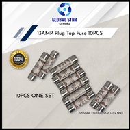 13AMP Plug Top Fuse 10PCS [SET]