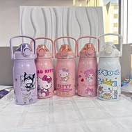1PC Sanrio Kitty Kuromi Cinnamoroll Melody Cartoon Cute Inner Stainless Steel Material Convenient To