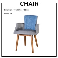 DINING ARM CHAIR/KITCHEN DINING FURNITURE/CAFE RESTAURANT CHAIR/FABRIC ARM CHAIR/CUSHION CHAIR