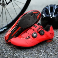 Ready Stock Rotating Buckle Cycling Shoes Unisex Bicycle Shoes Road Lock Shoes Bicycle Shoes Rubber Sole Lockless Cycling Shoes Lace-Free Sports Shoes Rubber Outdoor Bicycle Shoes Professional Sports