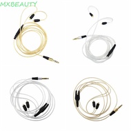 MXBEAUTY1 MMCX Headphones Cable, 3.5mm Detachable Earphone Cable Replacement, Durable Metal Grey/Sil