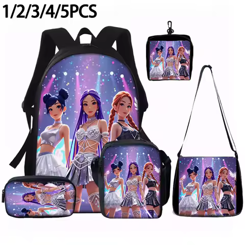 1/2/3/4/5PCS K-POP girl group pattern backpack set The perfect gift for kpop fans