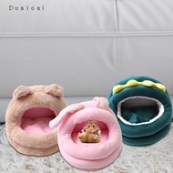 Dualoai Hamster Warm Nest, Small Animals Bedding House, Guinea Pig House for Chinchilla Rat Dwarf