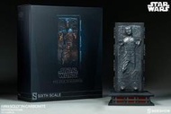 ~熊貓熊~全新 SIDESHOW 1/6 星際大戰 Han Solo Carbonite 碳化 韓索羅 