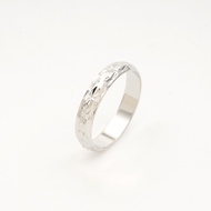 Hyl Jewelry 197J huruf Cincin Titanium Wanita Emas Muda Anti Karat Asli Silver Emas Couple Dewasa Da