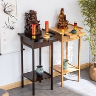Buddha Table Altar Buddha Shrine Household Modern Simple Little God Table Tribute Table for New Chinese Altar Living Room Solid Wood Incense Burner Table Rjlv