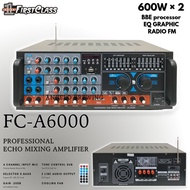 Professional Echo Mixing Amplifier Firstclass FCA 6000 | Ampli FC A6000 Equipped With Fuel processor
