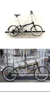 日本版 Dahon 復古 Boardwalk D7 7速 鉻鉬鋼 20吋 折叠車 送叮叮水架前後蛙燈