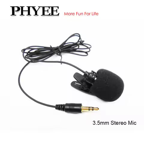 External Microphone Car Bluetooth Handsfree Kit 1.5 Meters Clip-on Gold-plated 3.5mm Aux Mic MIC15S 
