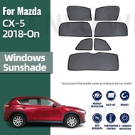For Mazda CX-5 CX5 KF 2018-2023 2024 Car Sunshade Magnetic Front Windshield Curtain Rear Side Window