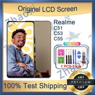 Original Realme C51 C53 C55 LCD Screen With Frame Replacement