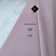 [1 METER] Kain Rayon Twill Uniqlo / Katun Twill - Original Import Premium Class