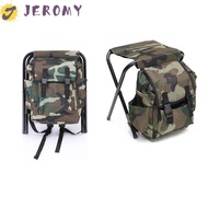 JEROMY Mountaineering Backpack Chair, Large Capacity Sturdy Mountaineering Bag Chair, Multifunctional High Load-bearing Foldable Wear-resistant Foldable Fishing Stool Traveling