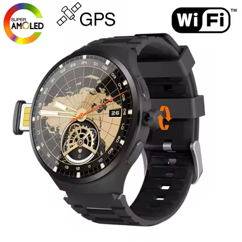 Original VP50 Smartwatch 4G/5G Sim Card Android 10.0 System 180° Pull out Camera GPS WIFI Play Game 
