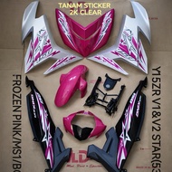 HLD RACING BODY COVER SET COVERSET STICKER TANAM STAR Y SUKU Y15 Y15ZR V2 > SILVER VP PURPLE PINK BL