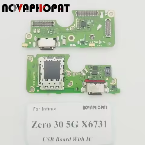 For Infinix Zero 30 4G X6731B 5G X6731 USB Dock Charger Port Plug Headphone Audio Jack Microphone Ch