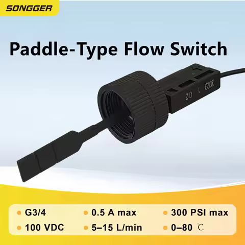 G3/4 Paddle-Type Flow Switch CK-JPKG Inline Water Flow Switch for Air Source Heat Pump Pool Water He