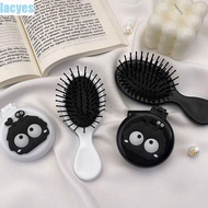 LACYES Cartoon Air Bag Comb, Handheld Round Hair Comb Mirror, Portable Plastic Foldable Anti static Air Cushion Massage Comb Children