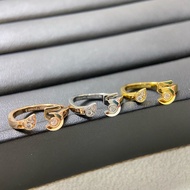 Hot Style Casual High Versionfrench styleFigure 5 Open Water Drop Light Luxury Simple Glossy Diamond