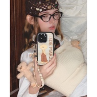 CASECASE X 13DE MARZO Plaid Marzo Bear Case Magnetic suction Hard Acrylic Back Case For Apple IPhone