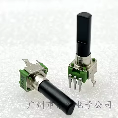 1PCS Taiwan ALPHA 09 type Potentiometer single connected vertical 3-pin with midpoint B50K/A10K shaf