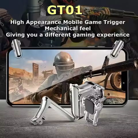 GT01 Mobile Phone Gaming Trigger Controller Gamepad Joystick Aiming Shooting L1R1 Key Button for IPh