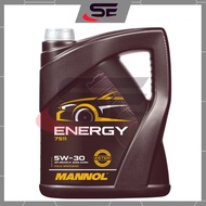 MANNOL Energy Ester Fully Synthetic 5W30 Engine Oil 4Litre Mannol 7511 Enjin Oil Minyak Hitam Kereta