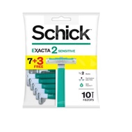 SCHICK EXACTA2 SENSITIVE RAZORS 10S
