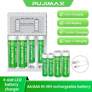 PUJIMAX battery charger NI-MH battery AA/AAA 3400/1350mAh battery rechargeable battery fast charging