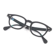 JULIUS TART OPTICAL PL-002A AR 金色版 - 惠靈頓眼鏡，黑色，46x22mm，近視鏡鏡片，附眼鏡盒，日本製造，男士款，成色極佳。原價：51,700日圓