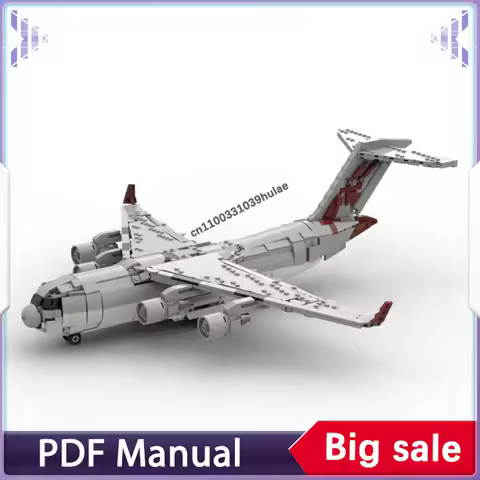 Qatar C-17 Globemaster III Building blocks set Transport aircraft model Airplane Military World War 