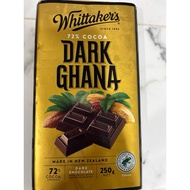 Whittaker's Dark Ghana Chocolate Bar Imported Chocolate